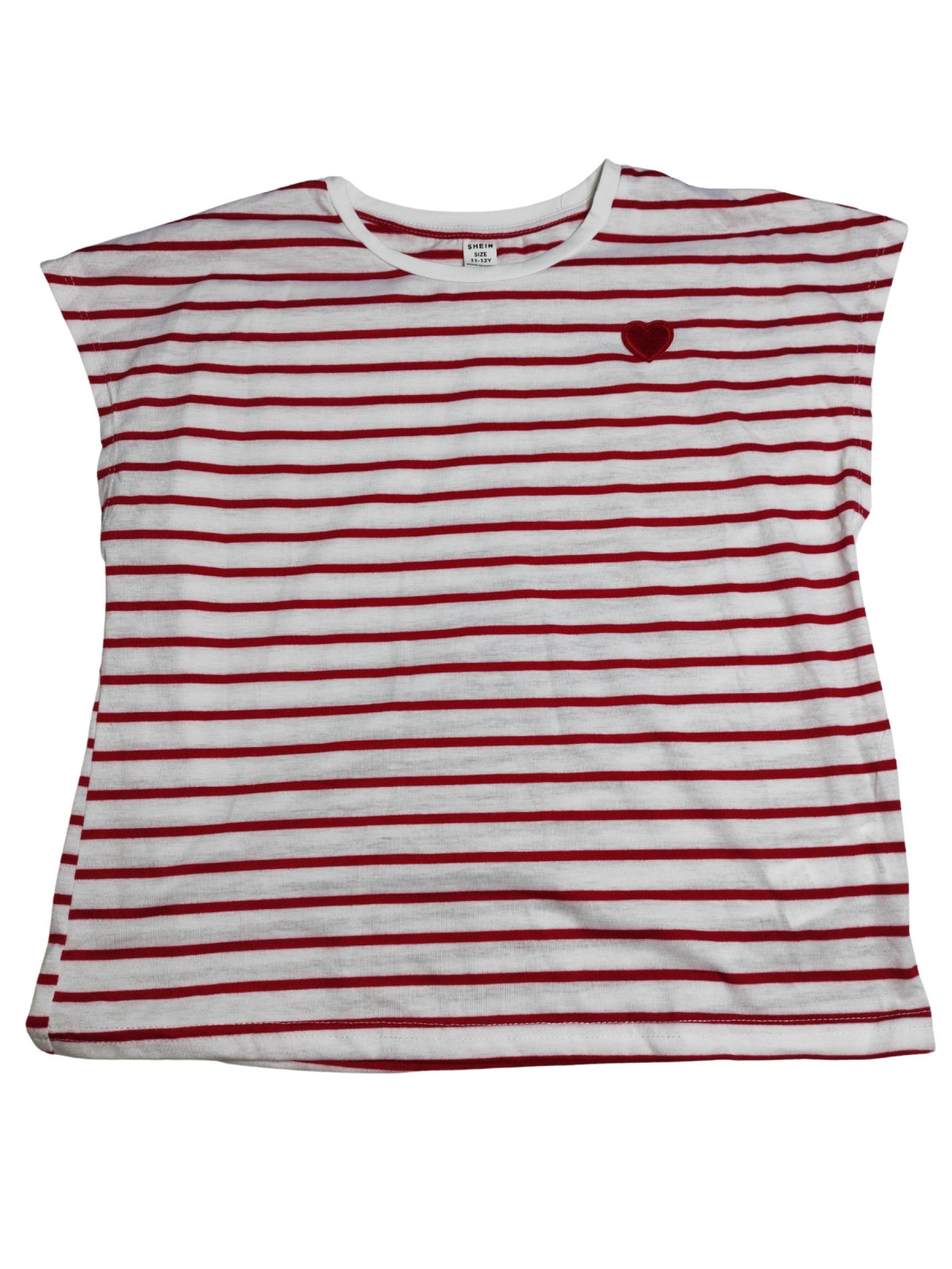 pruhované tričko pro holky se srdíčkem secondhand