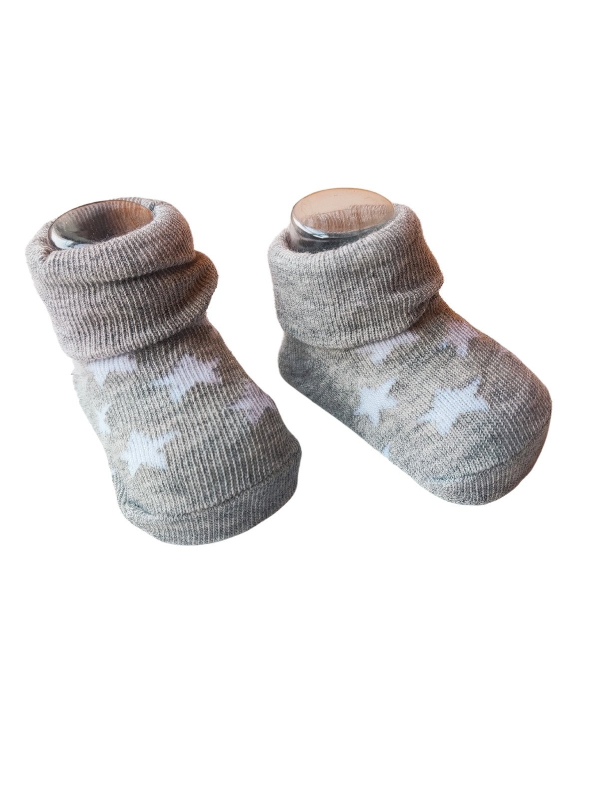 Šedé ponožky s hvězdičkami pro holky outlet