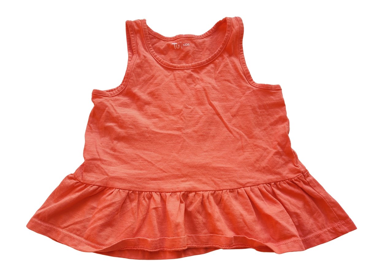 Oranžový topík na ramínkách secondhand TU