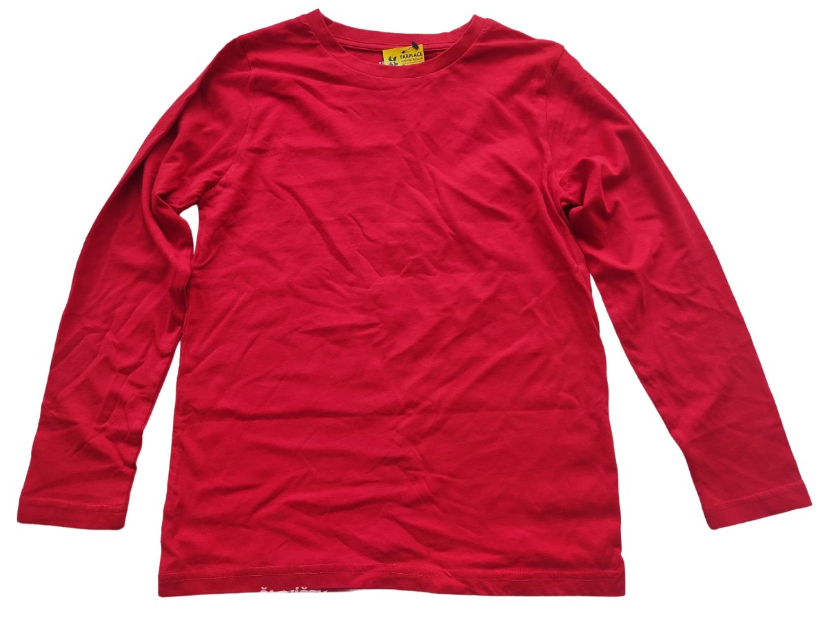 Červené triko s dlouhým rukávem pro kluky outlet studio