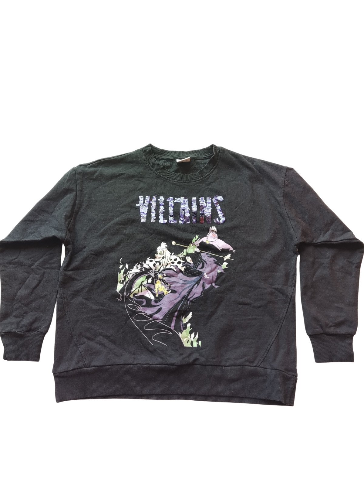 Černá mikina Vilains Disney pro holky secondhand