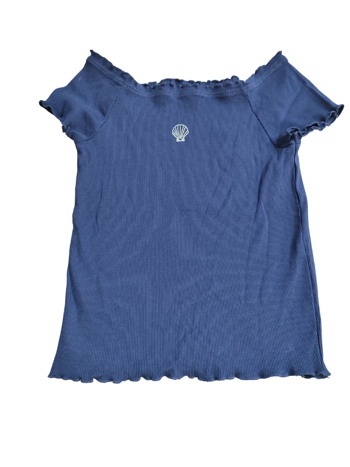 Tmavé triko s volánky pro holky secondhand George