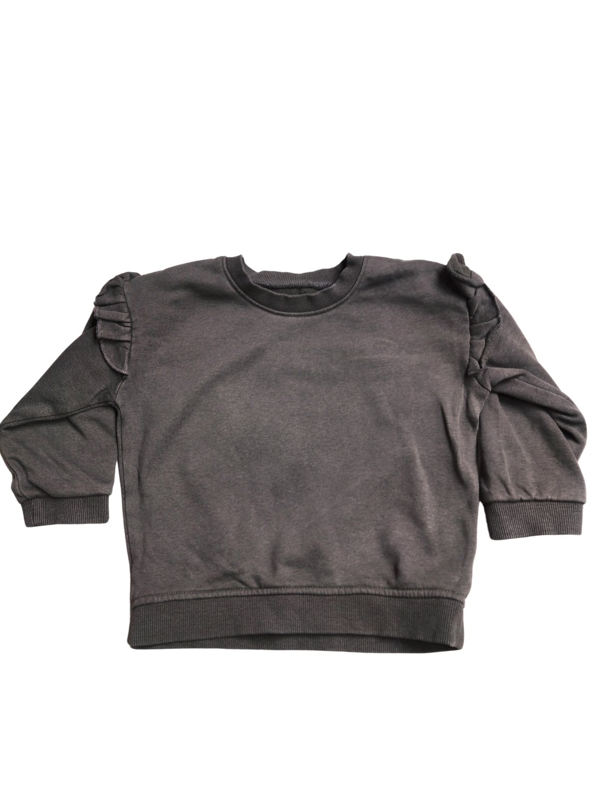 Jarní mikina tmavá s volánky pro holky secondhand George