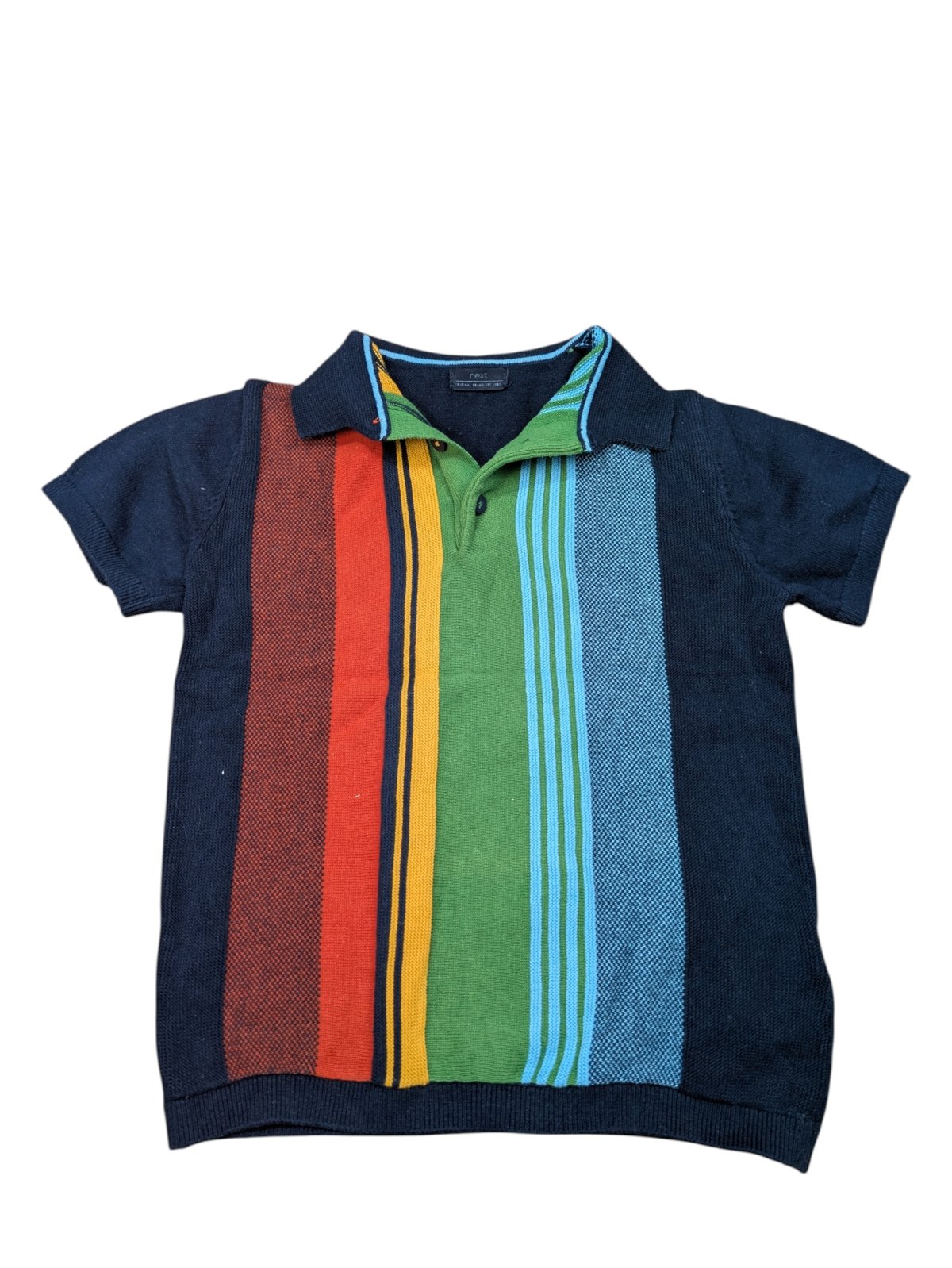 Barevná pruhovaná polokošile pro kluky secondhand Next