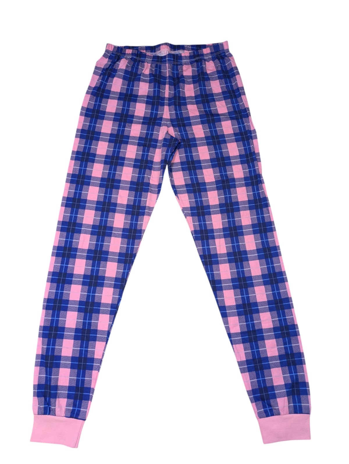 Pyžamové kalhoty růžovo-modré pro holky secondhand -