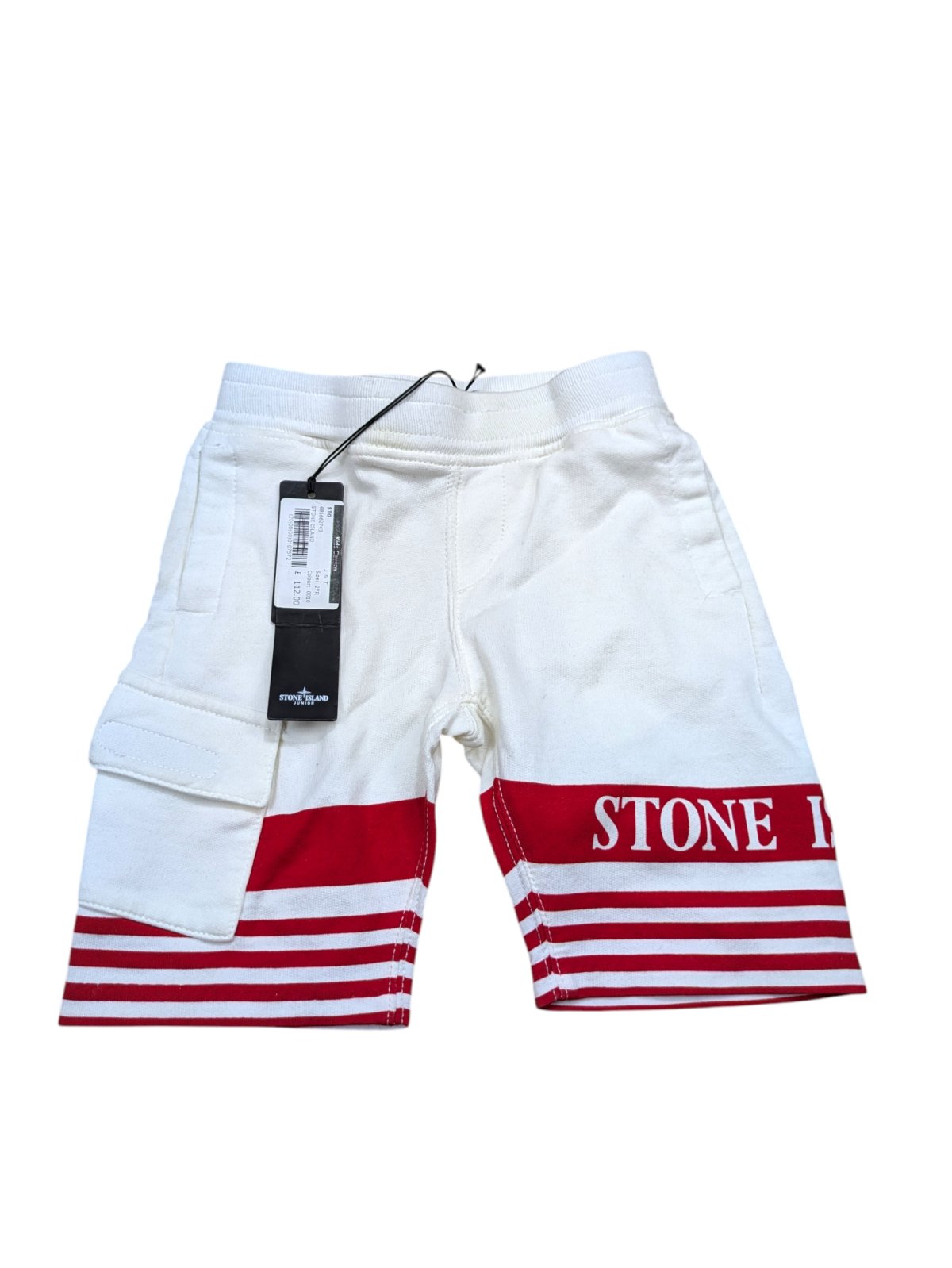 Krémovo červené kraťasy pro kluky Stone Island Outlet  outlet -