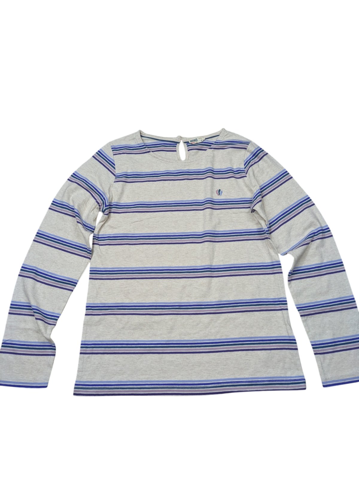 Pruhované triko s dlouhým rukávem secondhand -