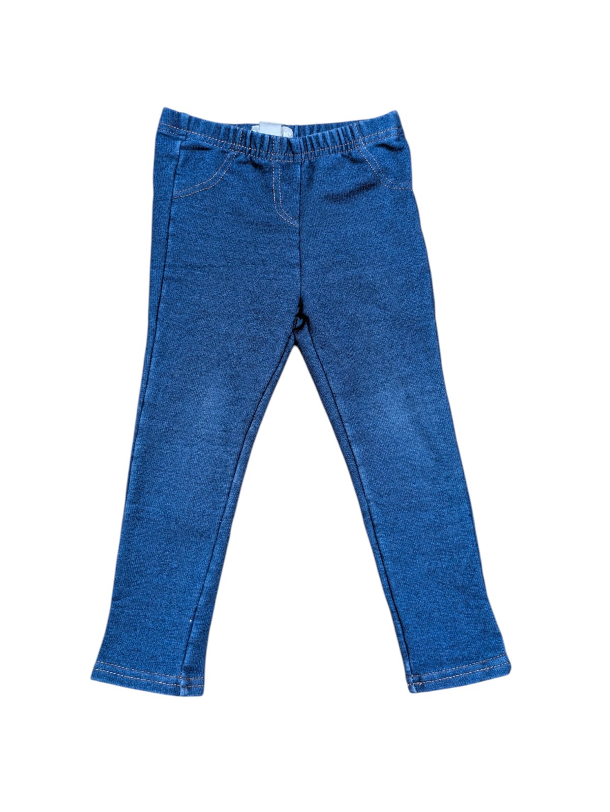 Tmavě modré elastické kalhoty v designu džínů secondhand  secondhand Rebel-primark