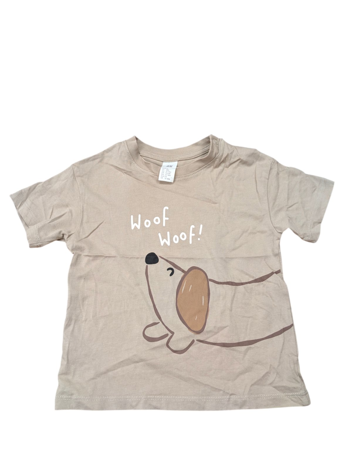 Hnědé tričko s pejskem pro kluky secondhand  secondhand H&M