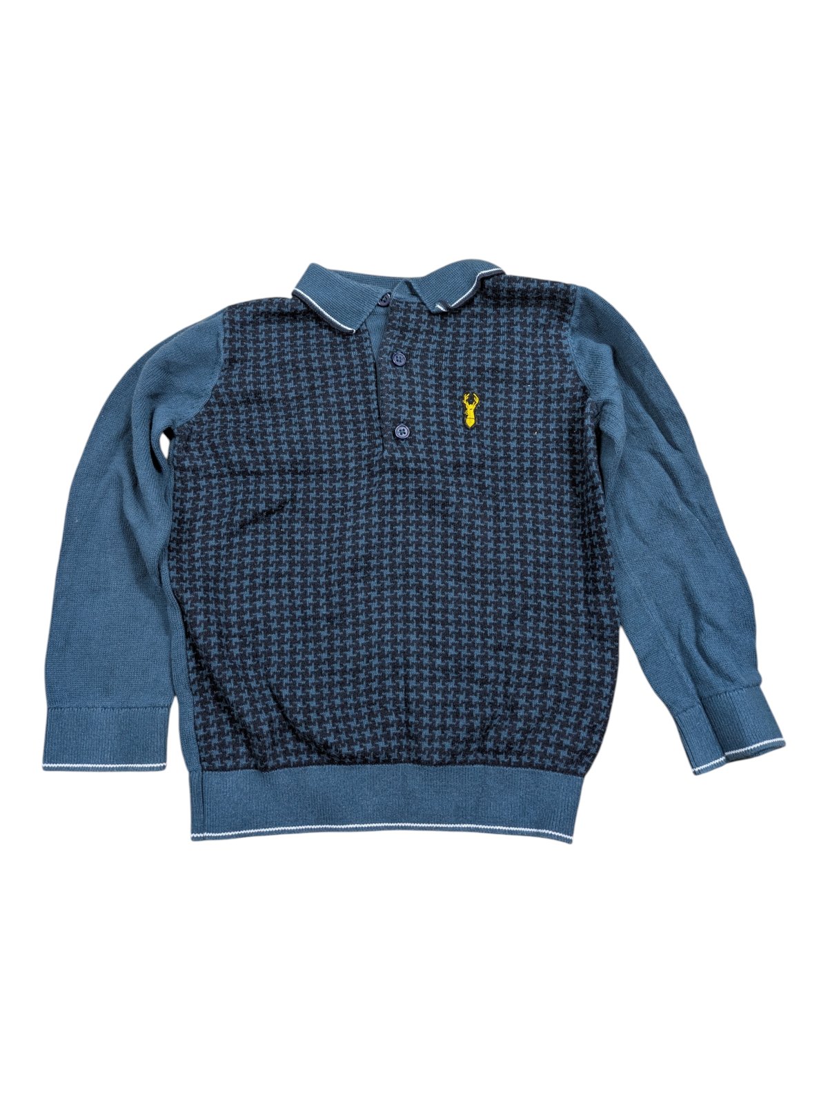 Tmavý svetr s límečkem pro kluky secondhand Next