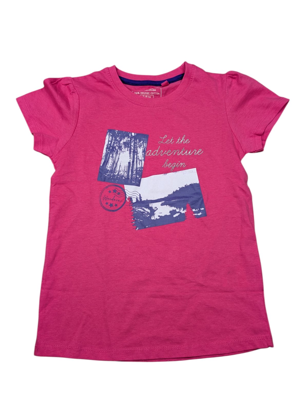 Růžové triko s potiskem pro holky secondhand Mountain Warehouse