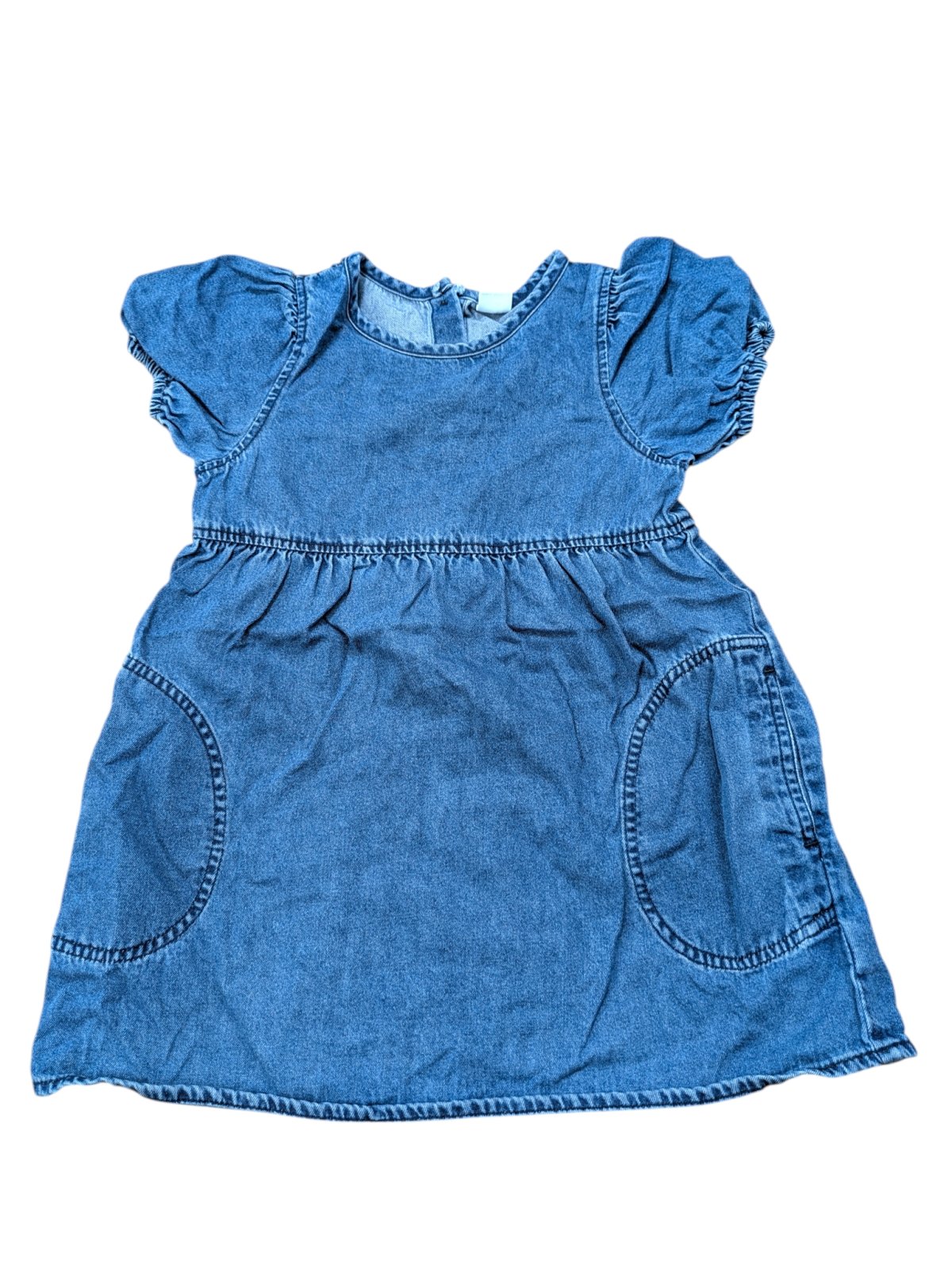 Džínové šaty s kapsami pro holky secondhand  secondhand Next