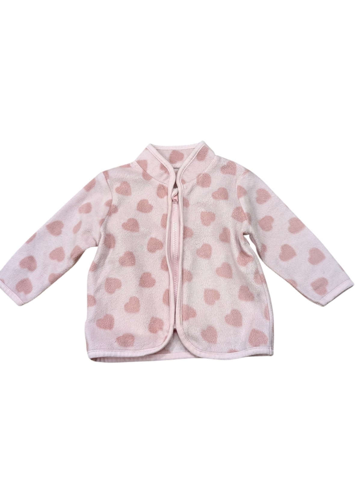 Růžová fleecová mikina pro holky secondhand secondhand -