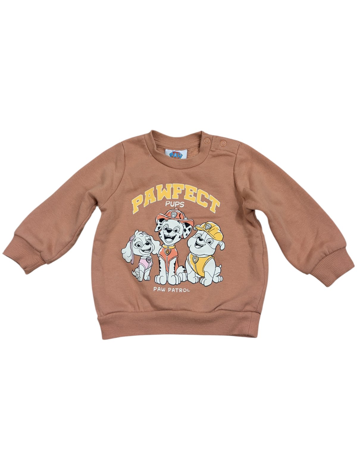 Hnědá mikina tlapková patrola secondhand secondhand Rebel-primark