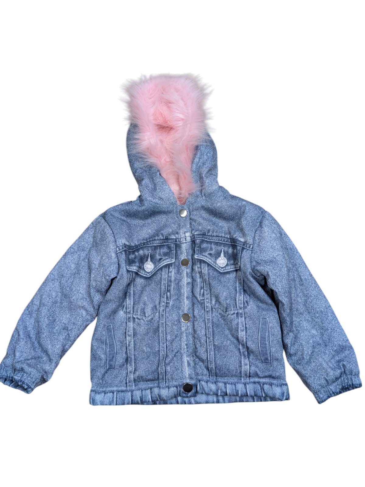 Silnější mikina s kožíškem připomínající bundu pro holky secondhand shein