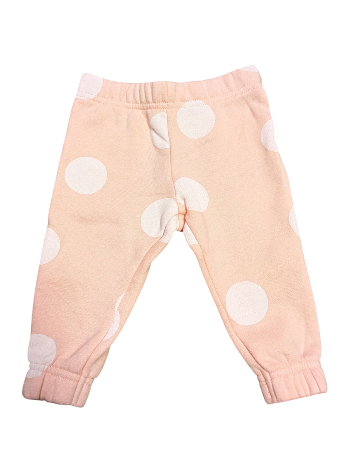 Růžové tepláky s puntíky pro holky secondhand Primark