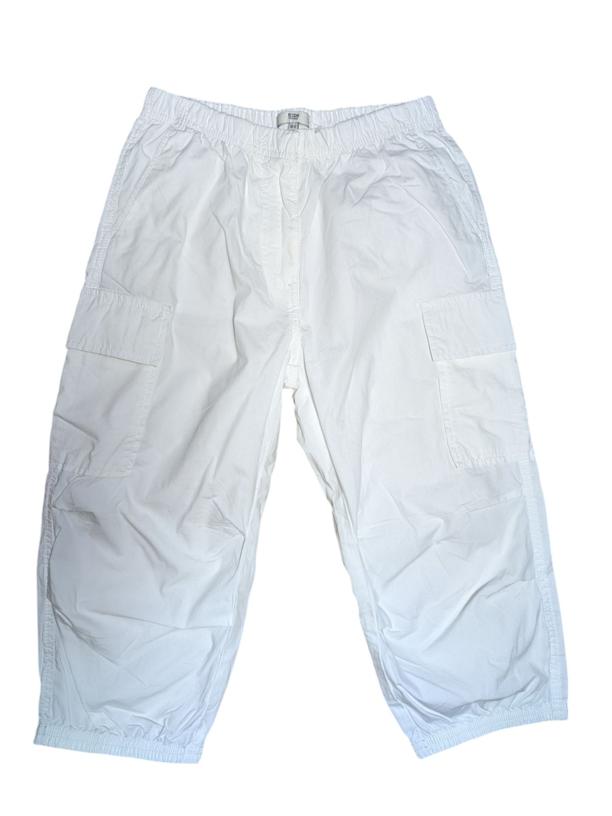 bílé cargo kalhoty pro holky secondhand kids peacocks