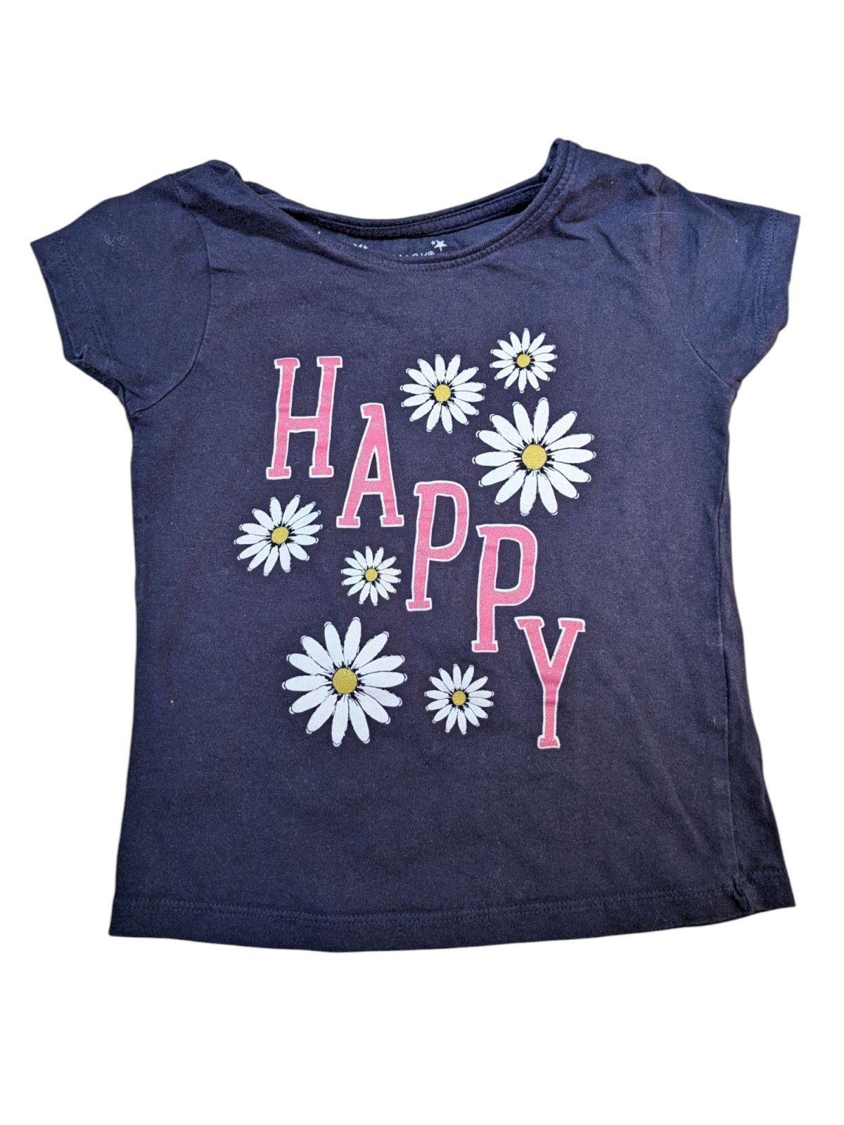 Tmavě modré triko HAPPY pro holky secondhand Primark
