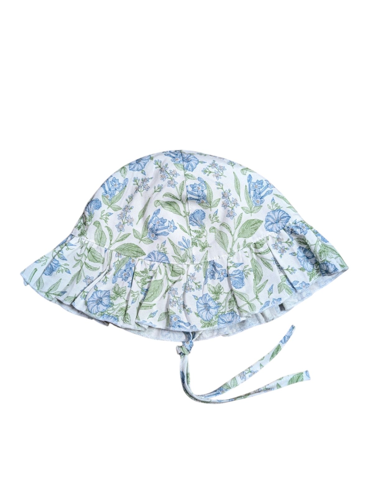 Bílý klobouk s kytičkami pro holky secondhand Badgley Mischka