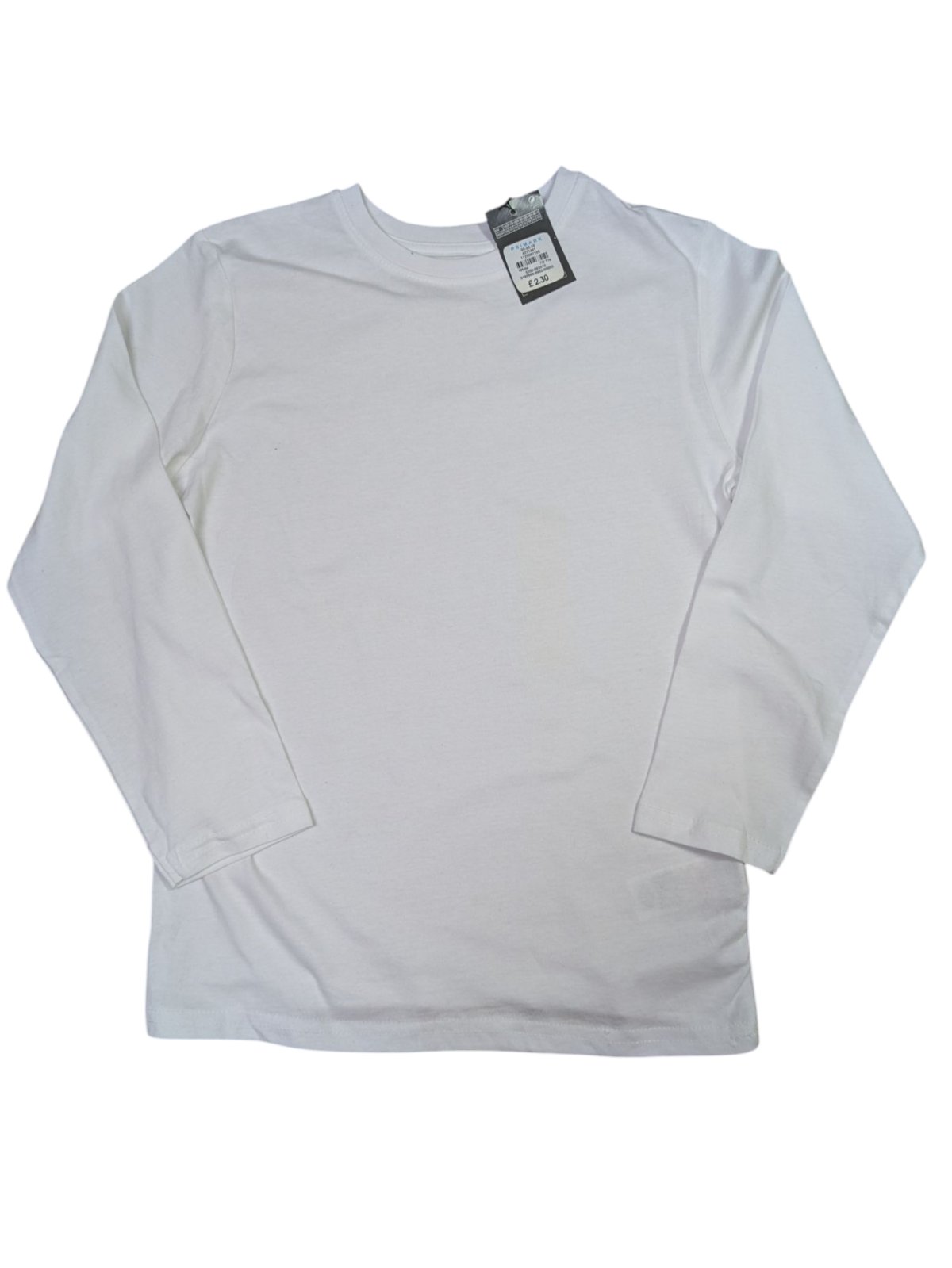 Bílé triko s dlouhým rukávem pro holky outlet Primark