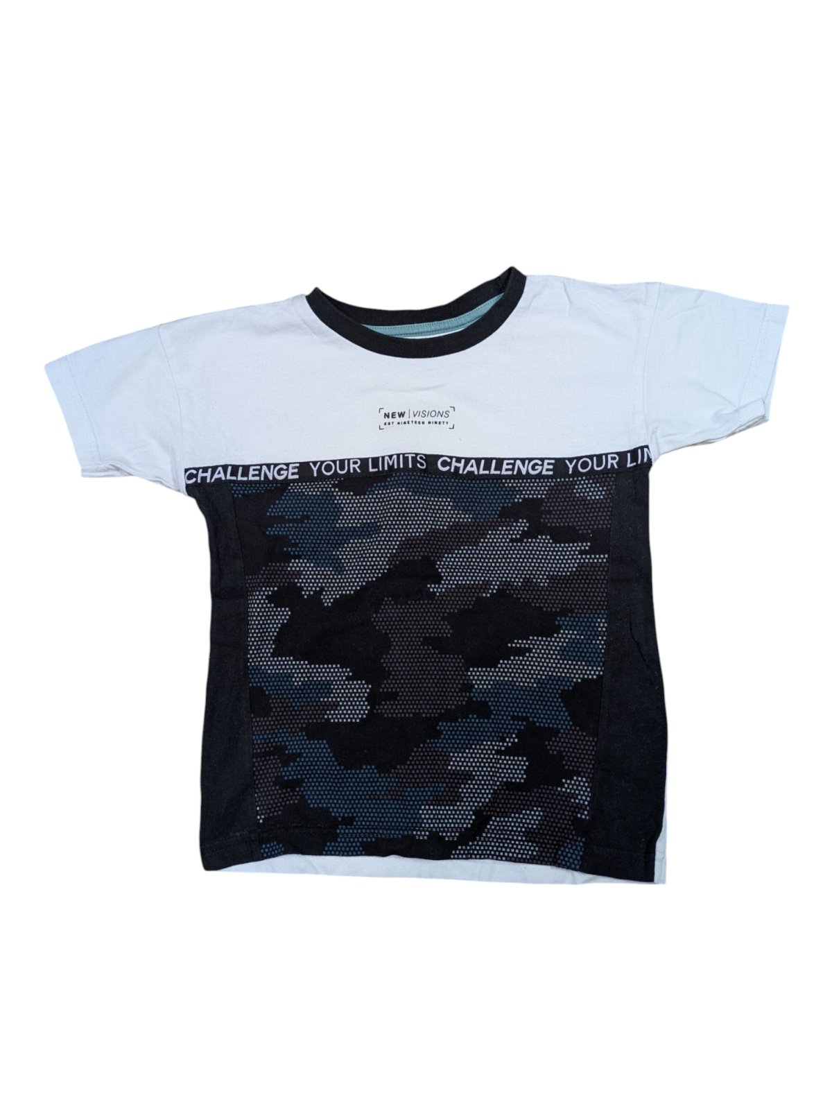 bílé tričko s motivem pro kluky secondhand Nutmeg 