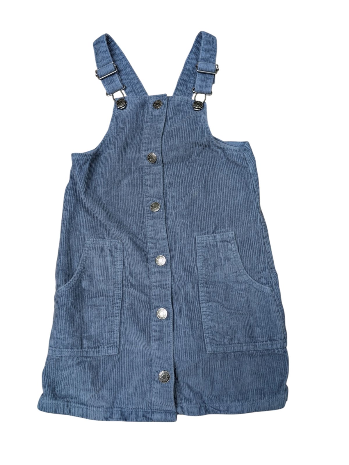 tmavě modré manžestrové šaty s laclem pro holky secondhand Tu