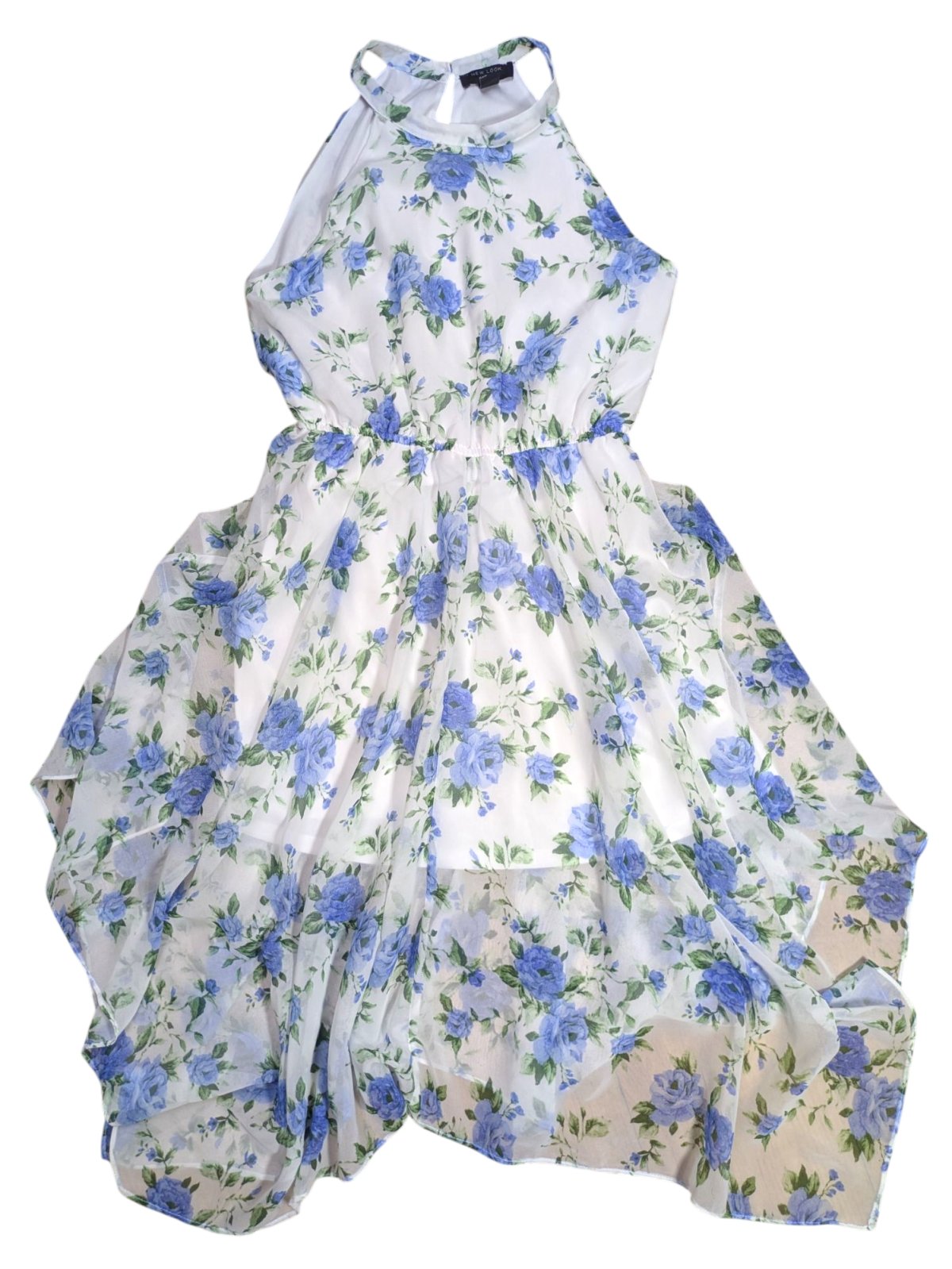 bílé šaty s květinami pro holky secondhand new look 