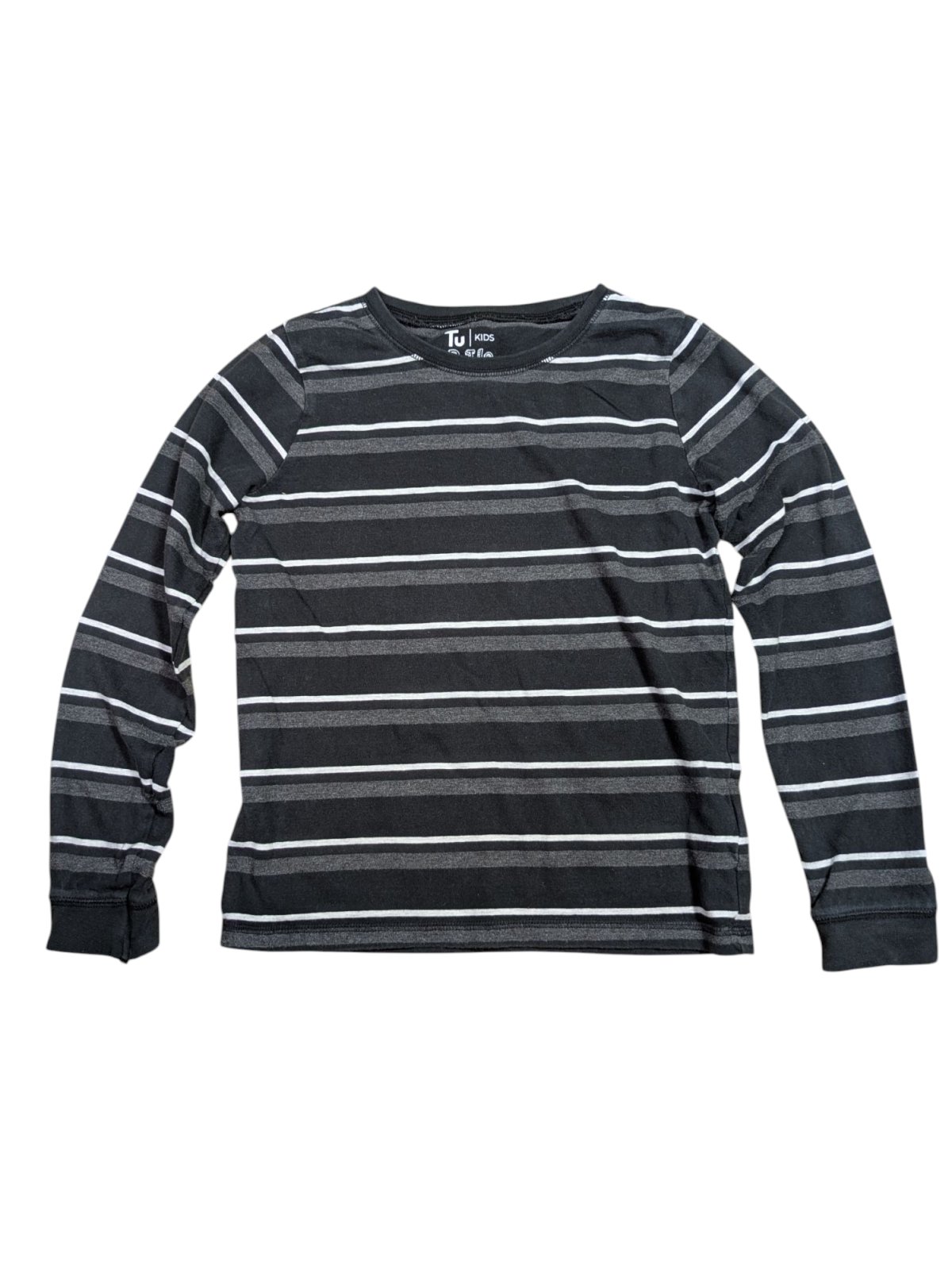 Tmavé triko pruhované pro kluky secondhand TU