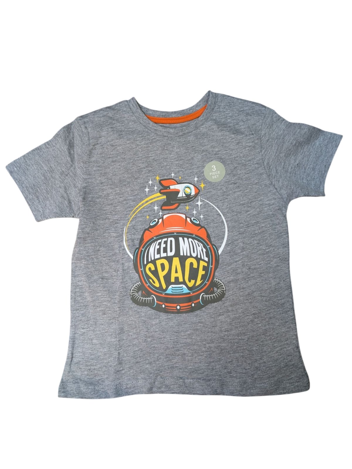 Šedé triko s kosmonautem pro kluky outlet Jeff&Co