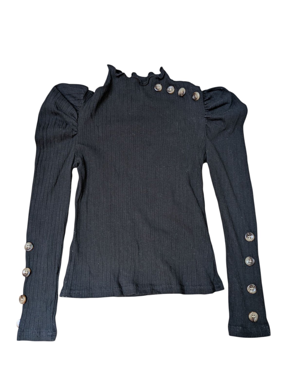 Černé triko s dlouhým rukávem pro holky secondhand Shein