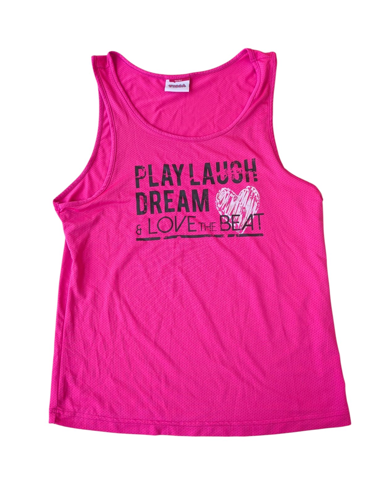 Růžové tílko s nápisem pro holky secondhand Yigga
