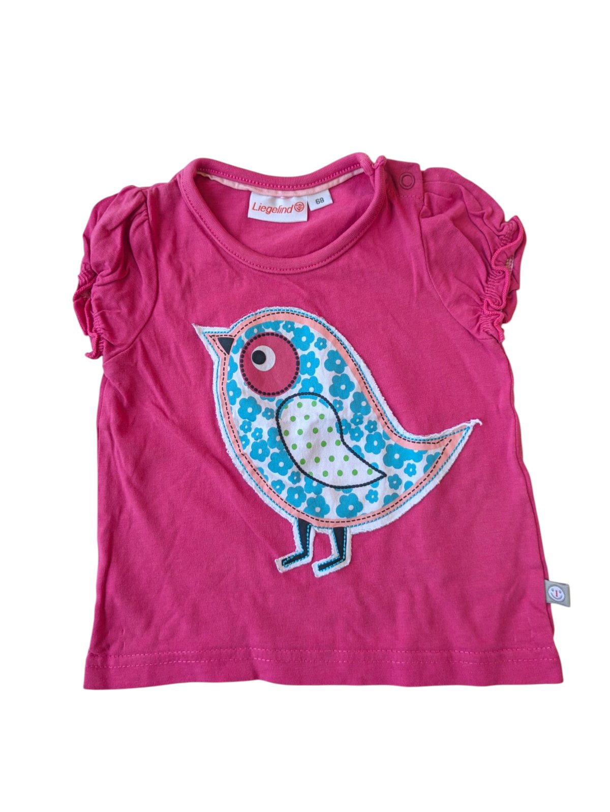 Růžové triko s obrázkem pro holky secondhand Liegelind