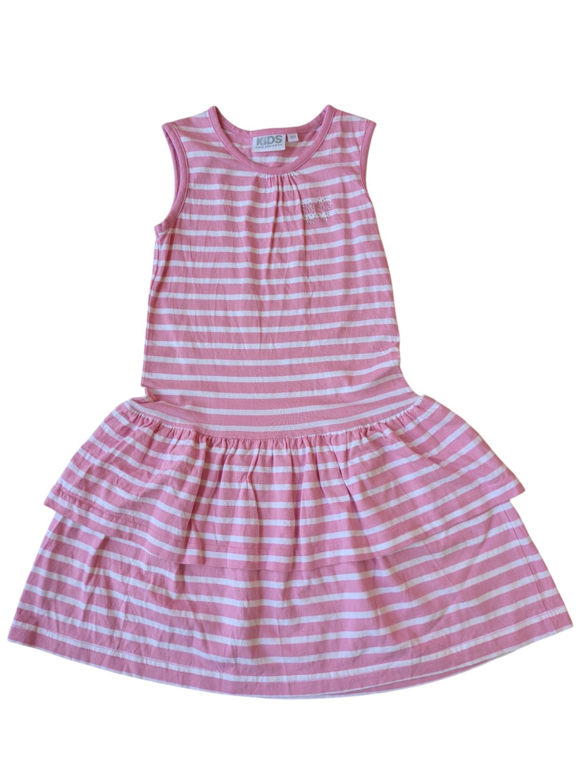 růžovobílé šaty  proužky pro holky secondhand Kids