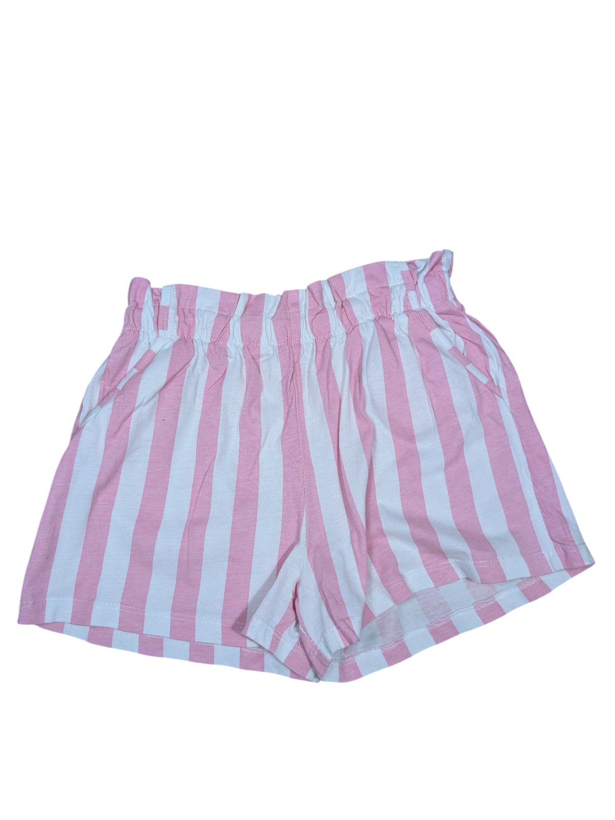Pruhované kraťasy bílo růžové pro holky secondhand H&M