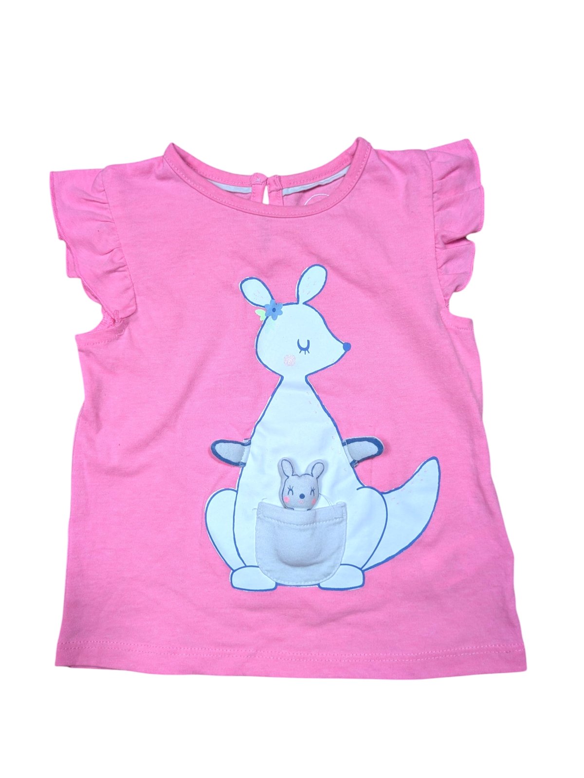 Růžové triko s 3D obrázkem pro holky secondhand baby club