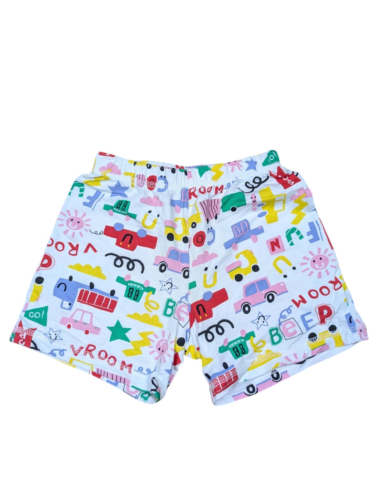 Veselé bílé kraťasy s obrázky pro kluky secondhand George