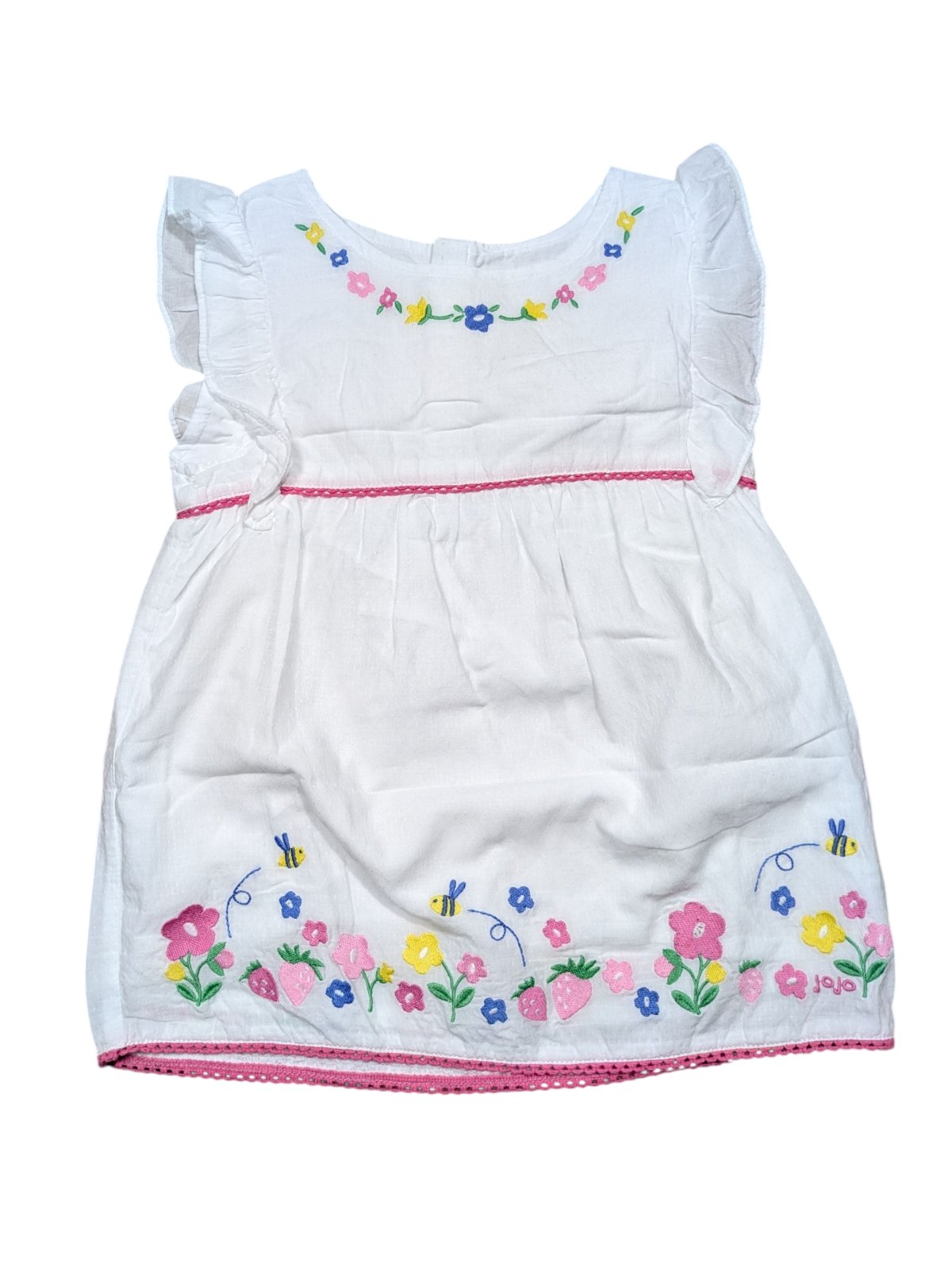 Bílé šaty kytkované pro holky secondhand Jojo Maman Bebe