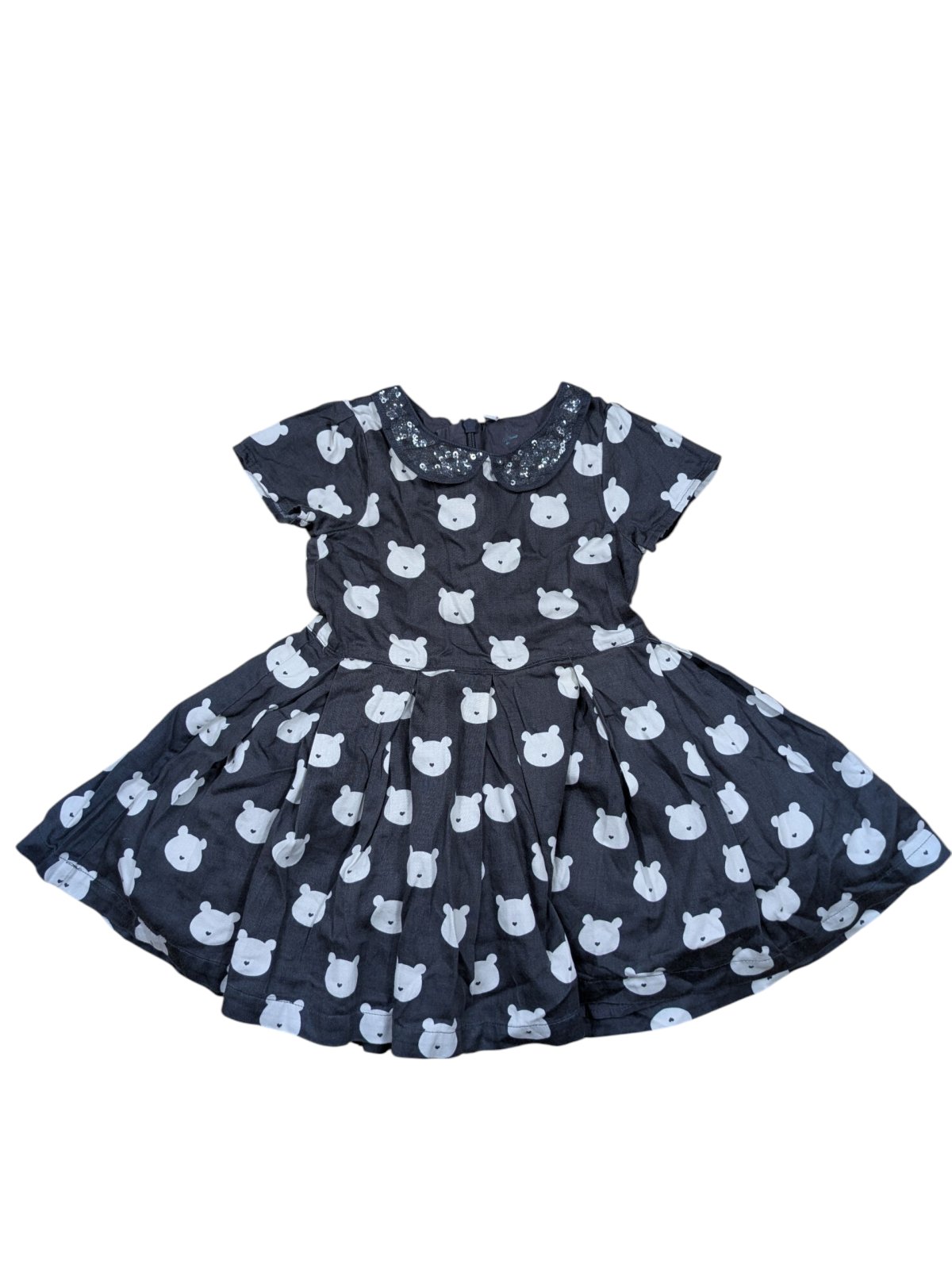 šedé šaty s medvídky pro holky secondhand MaS