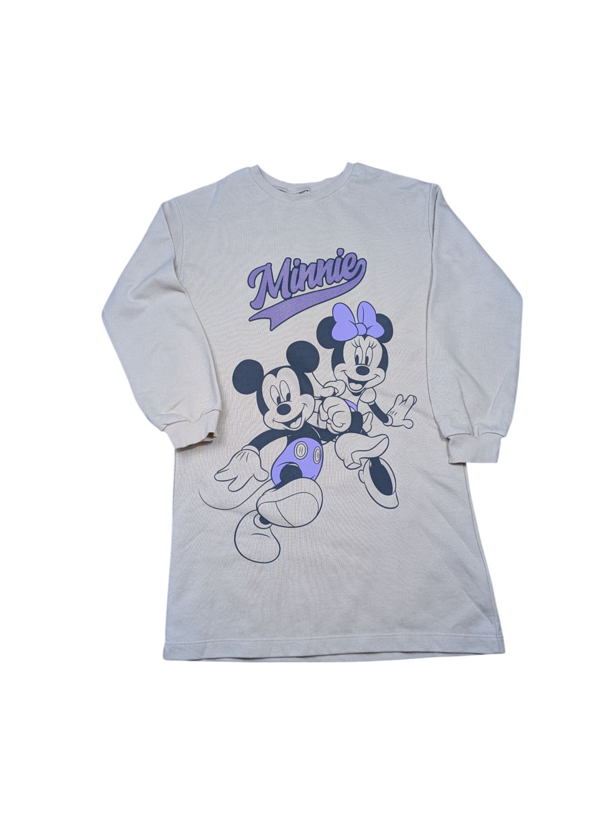 Světle mikinové šaty s Minie pro holky secondhand Disney