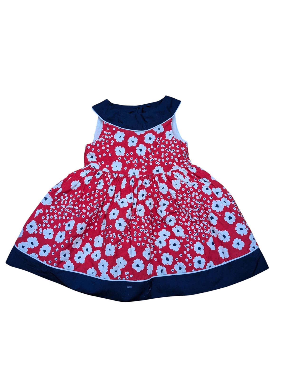 Červené šaty kytkované pro holky secondhand mothercare