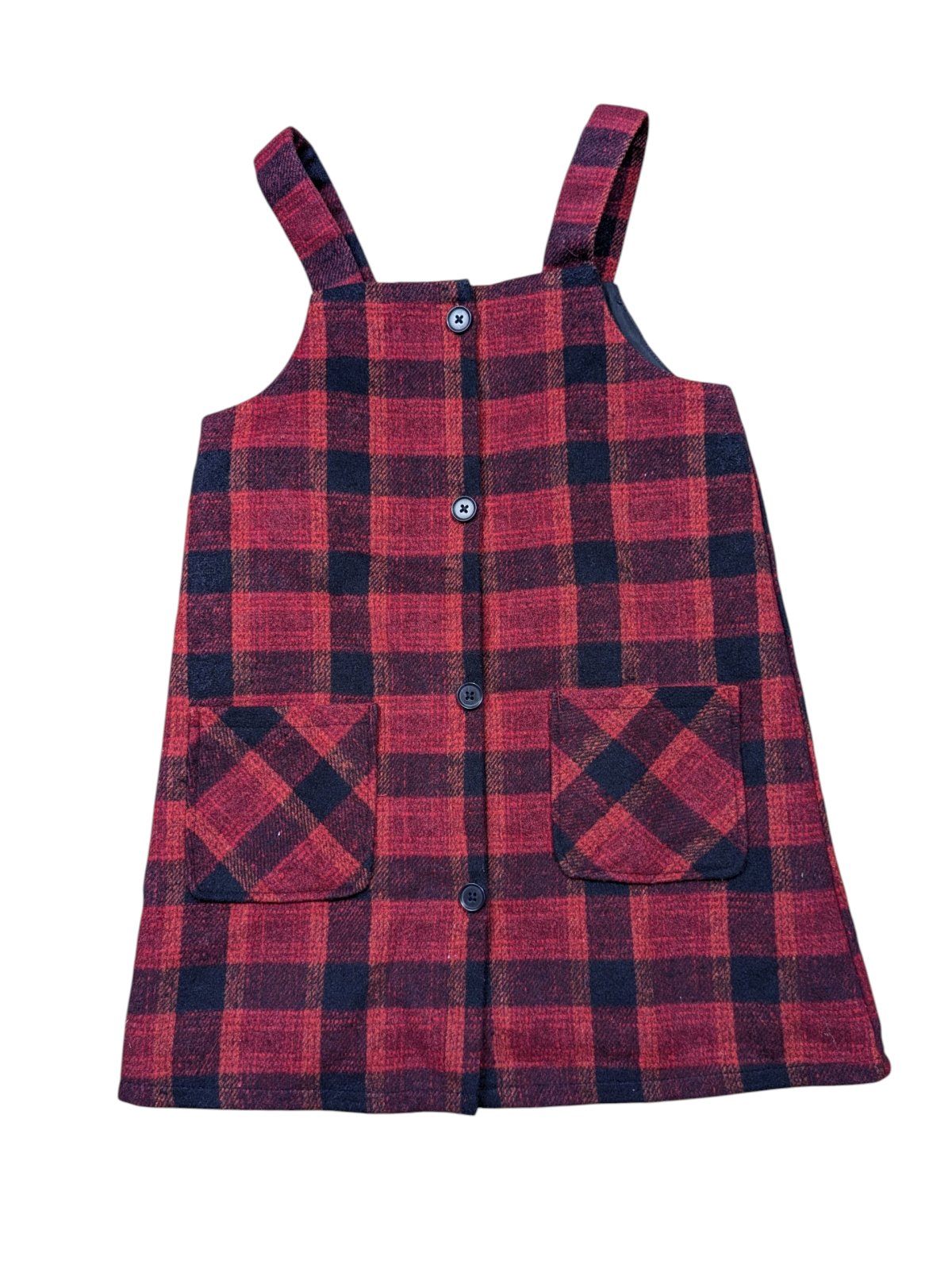 Kostkované šaty červené pro holky secondhand F&F