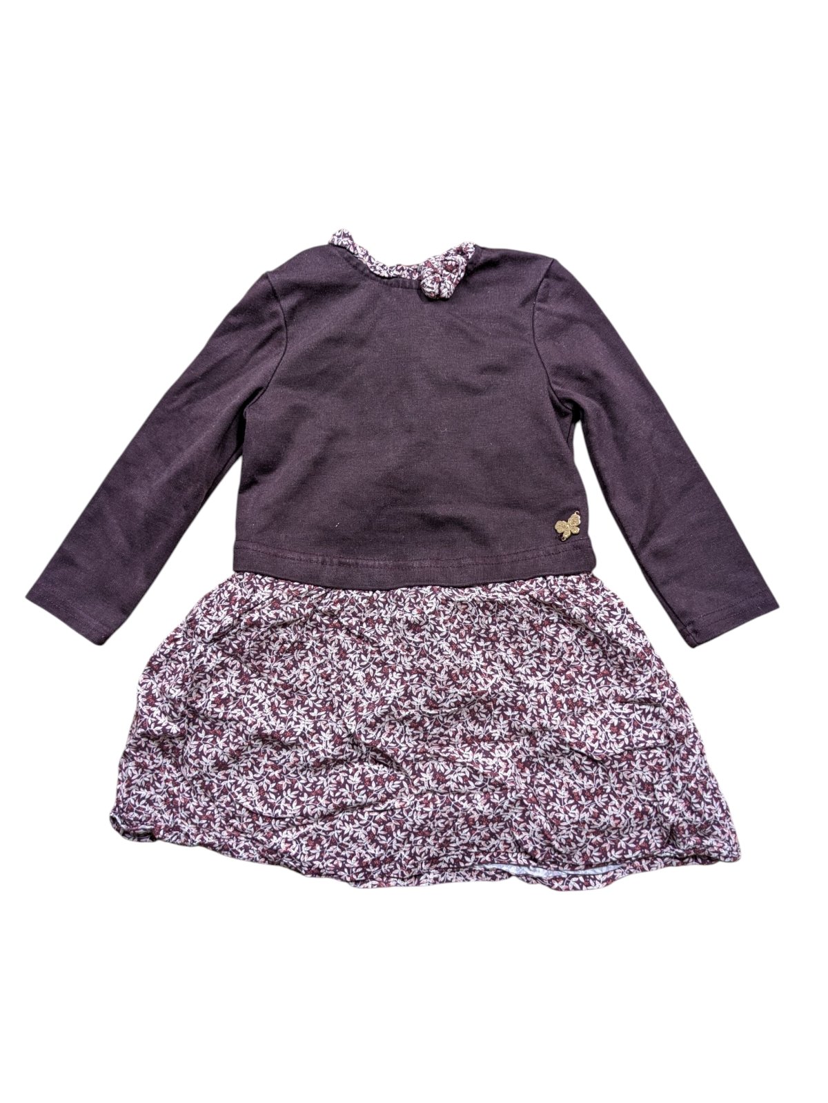 Vínové šaty mikinové pro holky secondhand Sergent Major