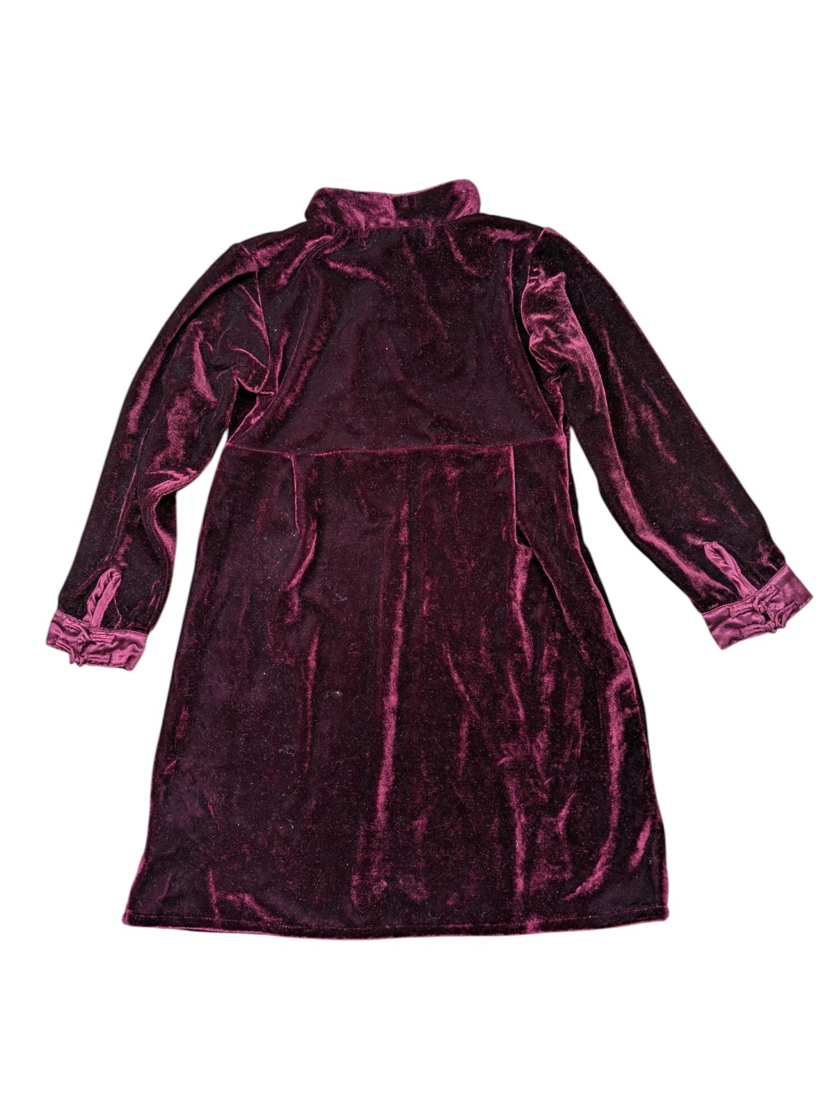 rudé šaty semišové pro holky secondhand bon bleu