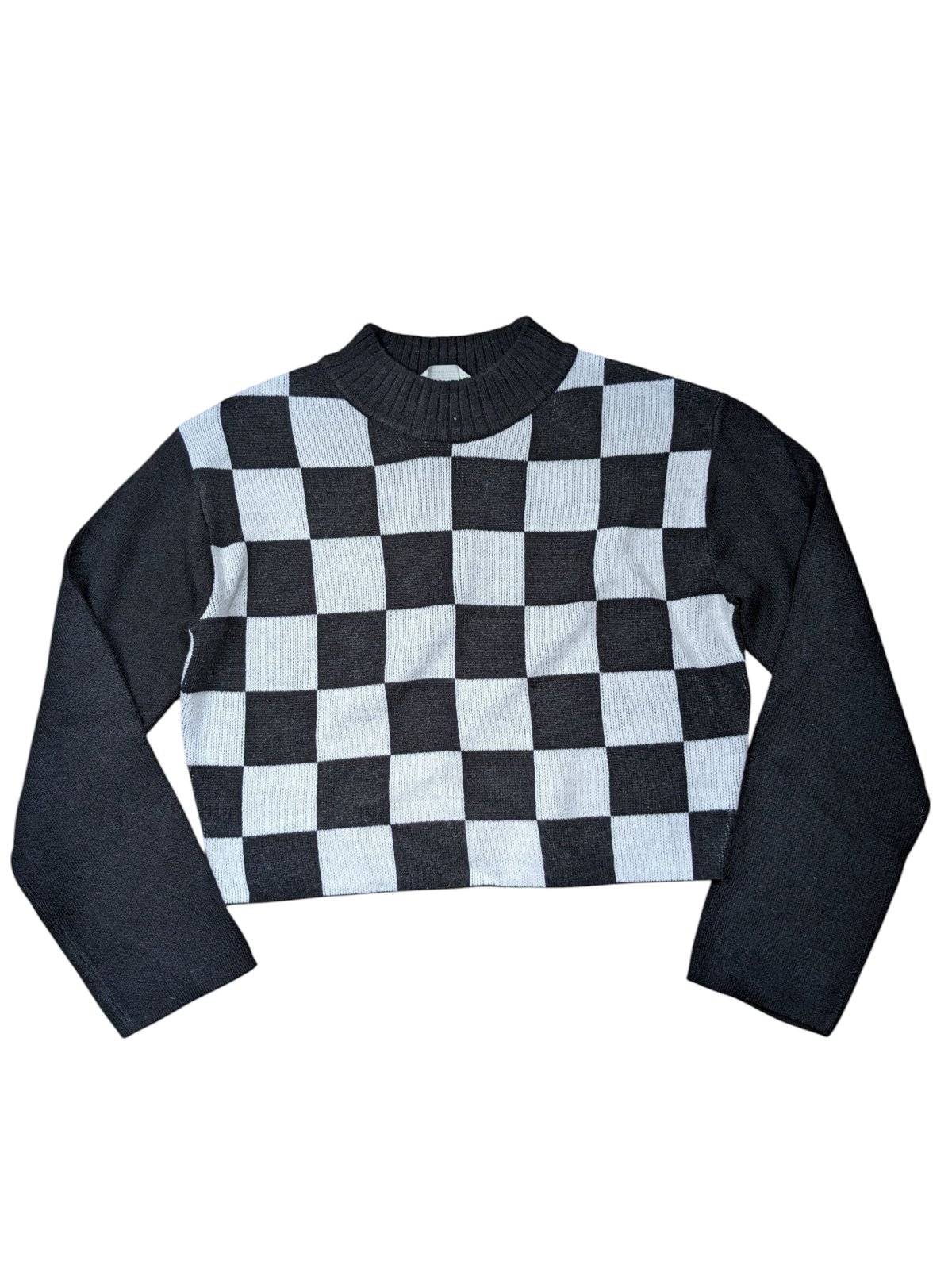 černobílý svetr pro holky secondhand HM