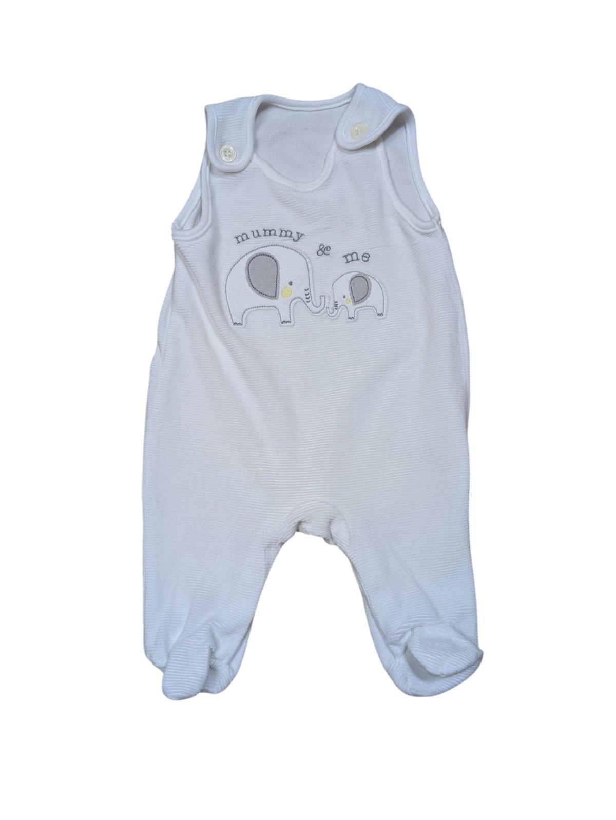 Bílé dupačky se slonem pro kluky secondhand George