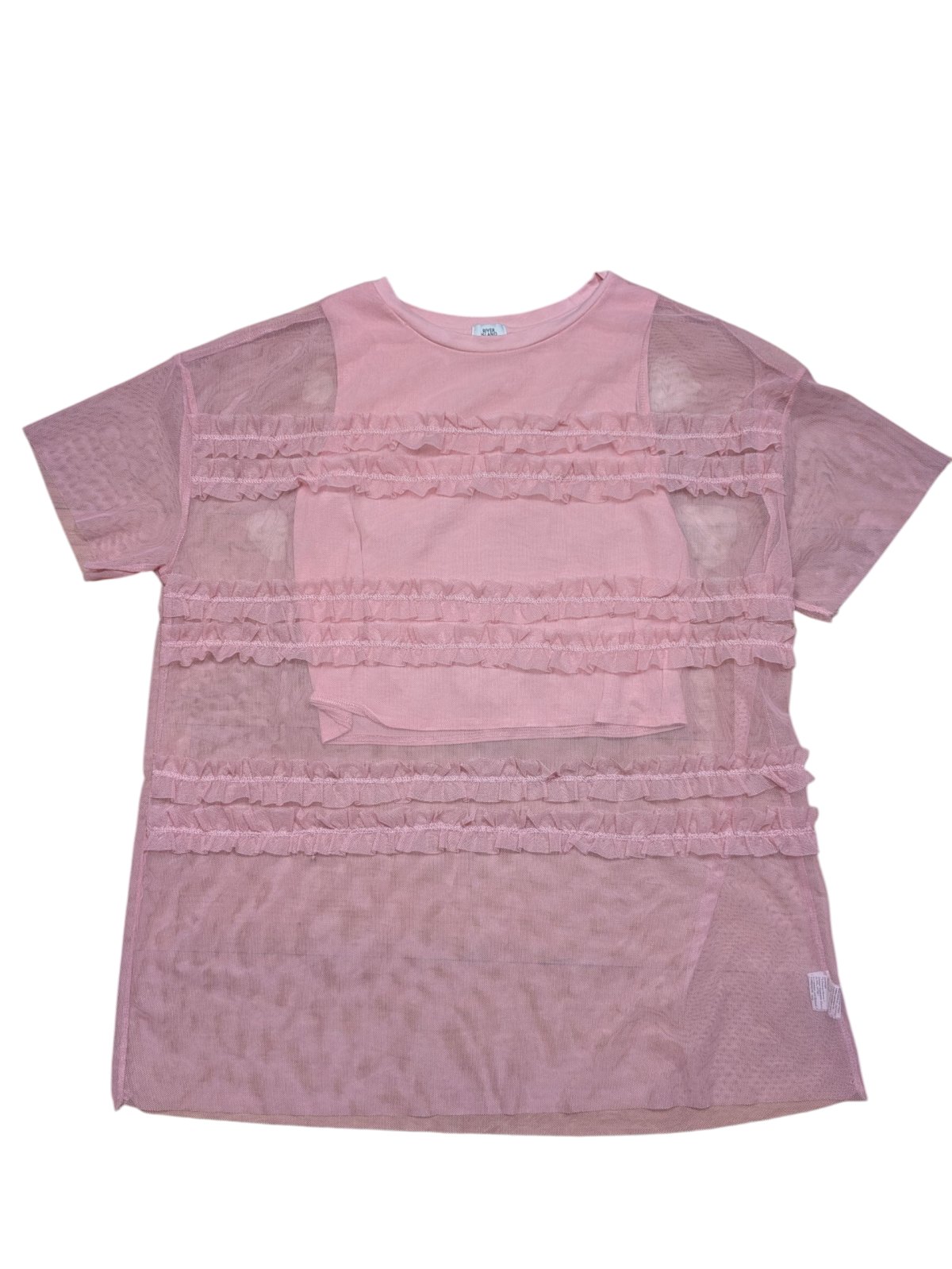 Růžové šaty průhledné pro holky secondhand River Island