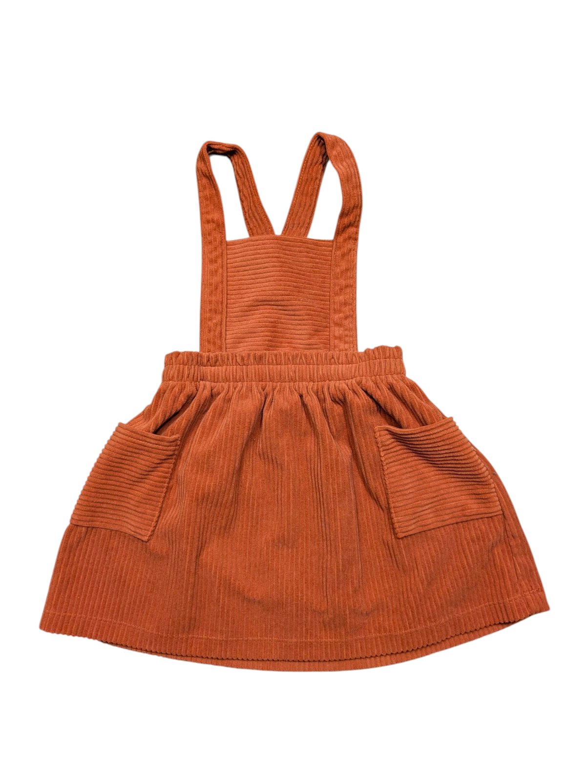 Oranžové šaty žebrované pro holky secondhand 