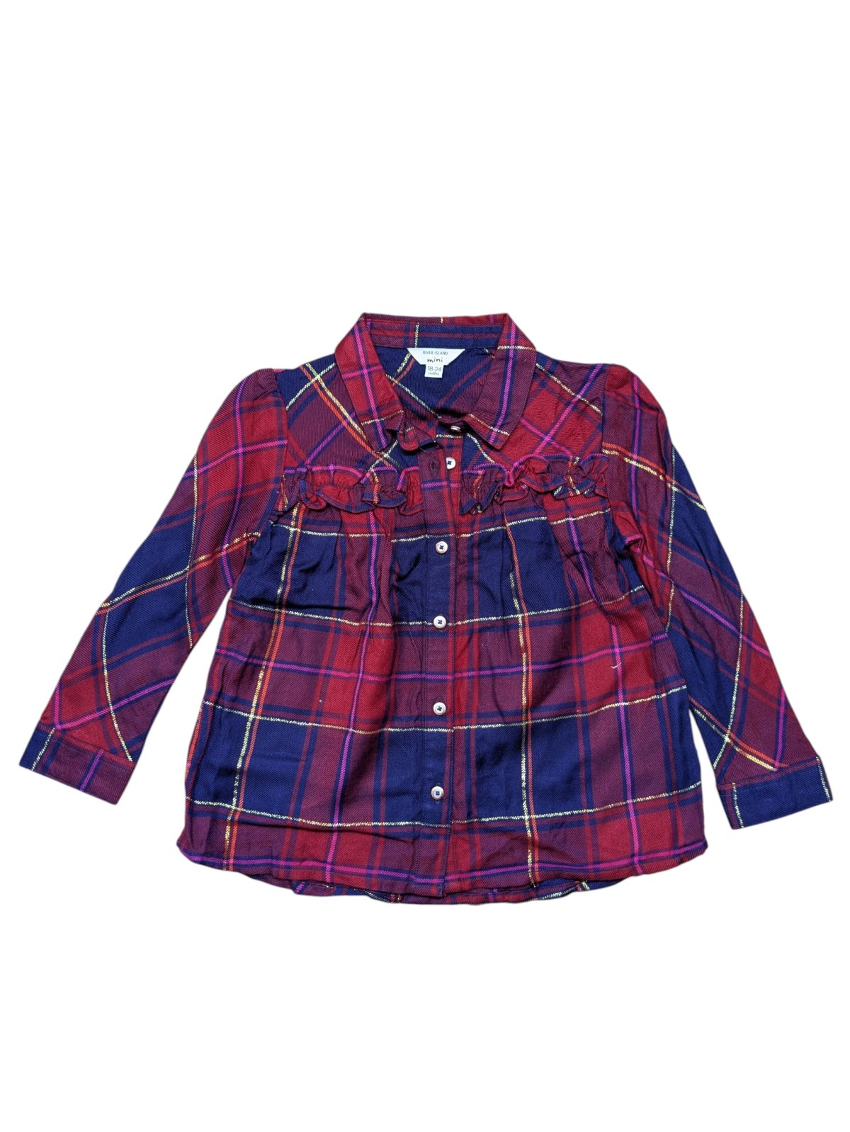 Kostkovaná košile pro holky secondhand RIver Island