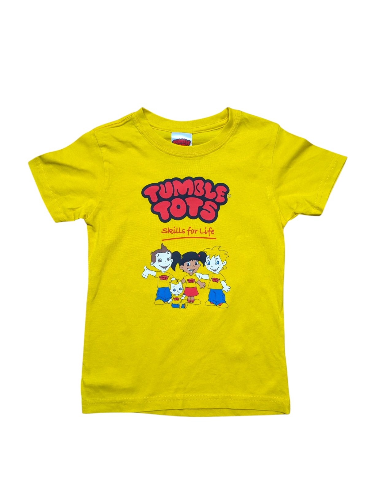 Žluté triko s obrázkem secondhand Tumble Tots