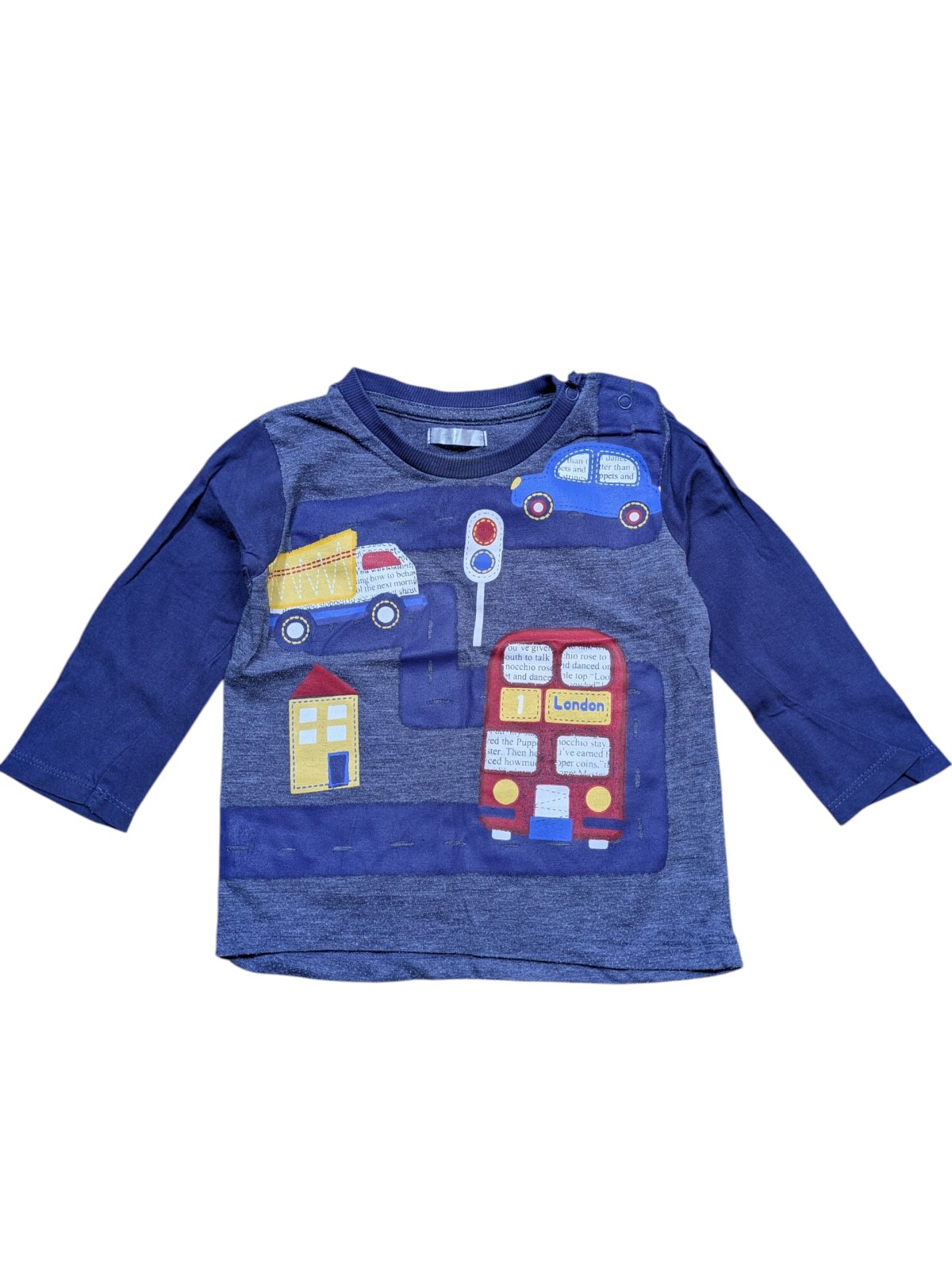 Tmavé triko s obrázky pro kluky secondhand Pepco